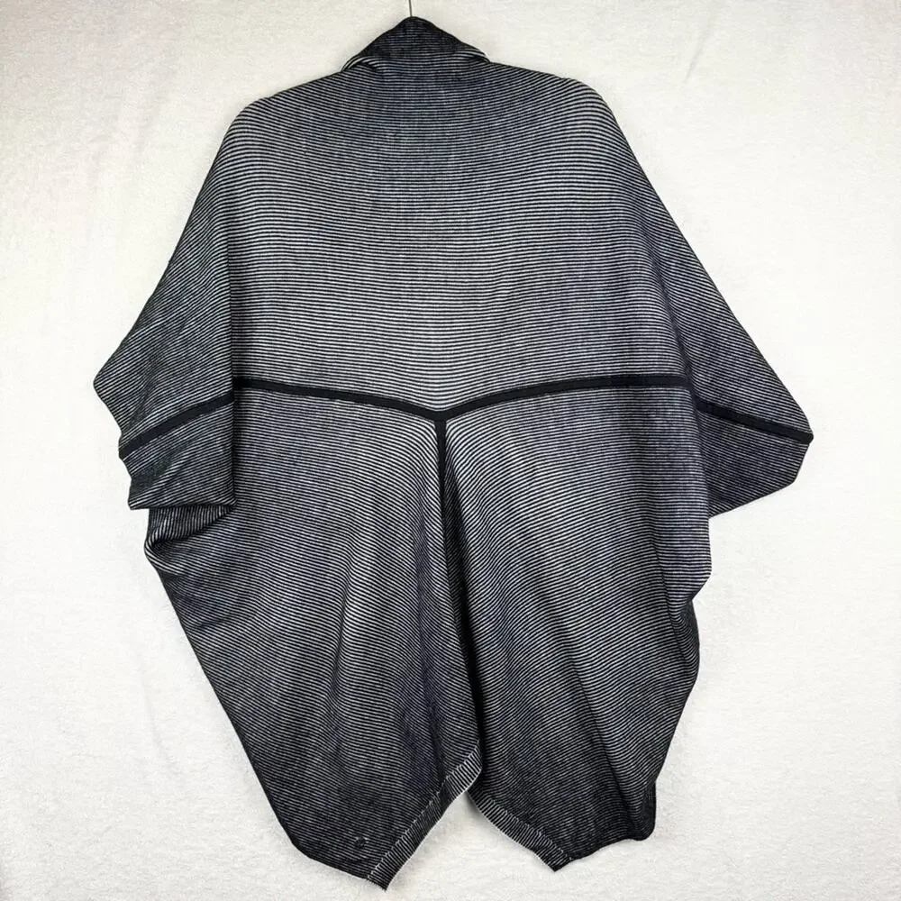 Lululemon Exaltation Wrap Merino Wool Black/Silver Ice - Yoga Gym Travel Commute